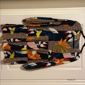 Tiered patterned dress